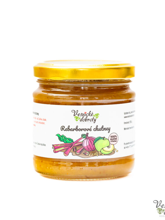 Rebarborové chutney Vesnické dobroty