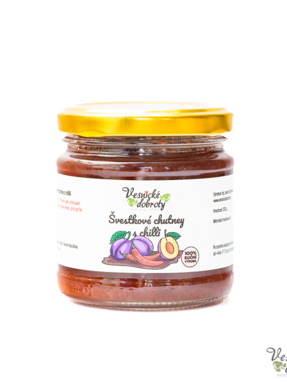 Vesnické dobroty Švestkové chutney s chilli