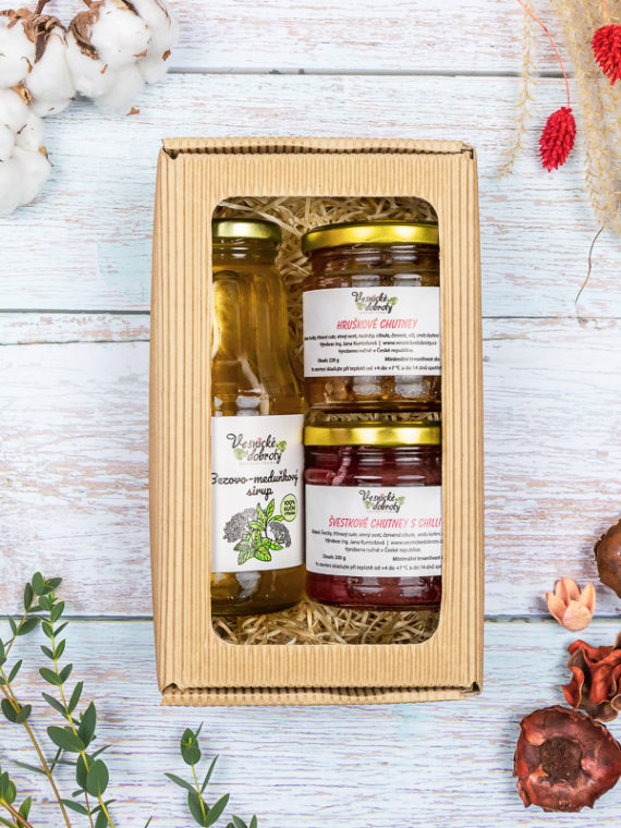 Bezovo-meduňkový sirup a Hruškové a Švestkové chutney